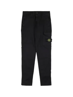 Pantaloni cargo in twill di cotone stretch