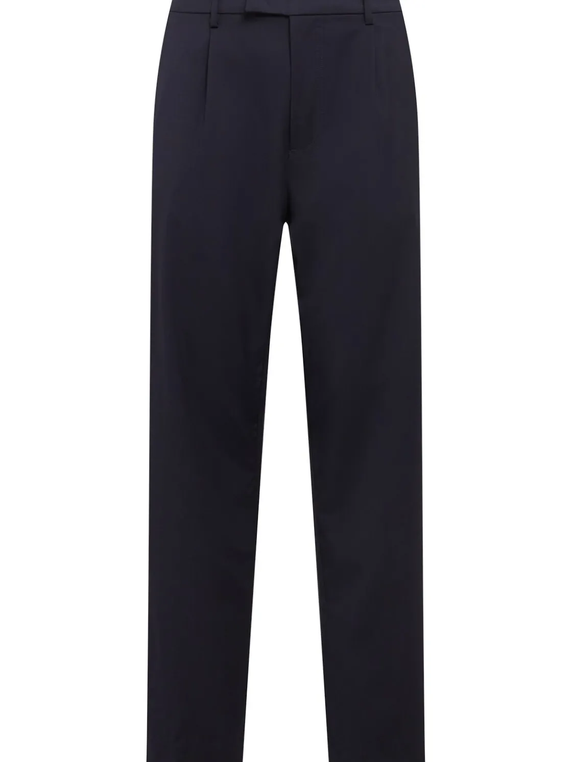 Pantaloni chino ampi in twill di lana