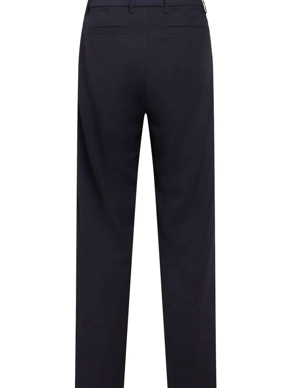 Pantaloni chino ampi in twill di lana