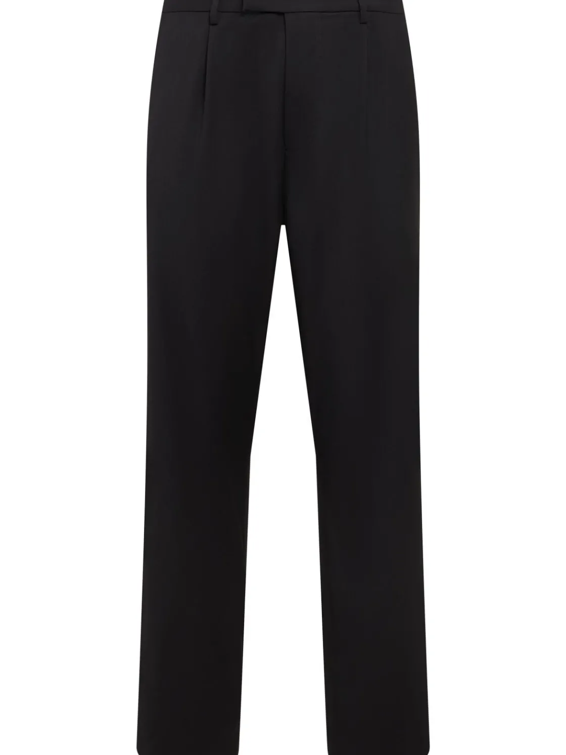 Pantaloni chino ampi in twill di lana