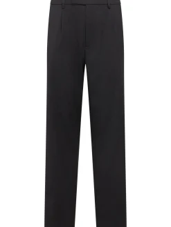 Pantaloni chino ampi in twill di lana
