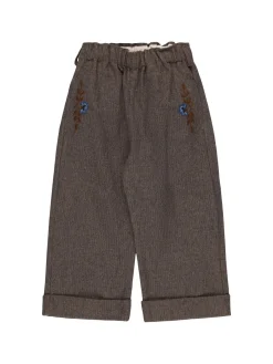Pantaloni con fiori