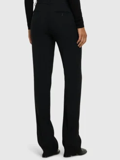Pantaloni dritti Carolyn in crepe sablé