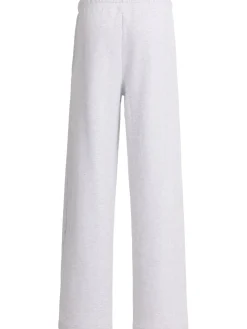 Pantaloni dritti in felpa di misto cotone