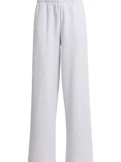 Pantaloni dritti in felpa di misto cotone