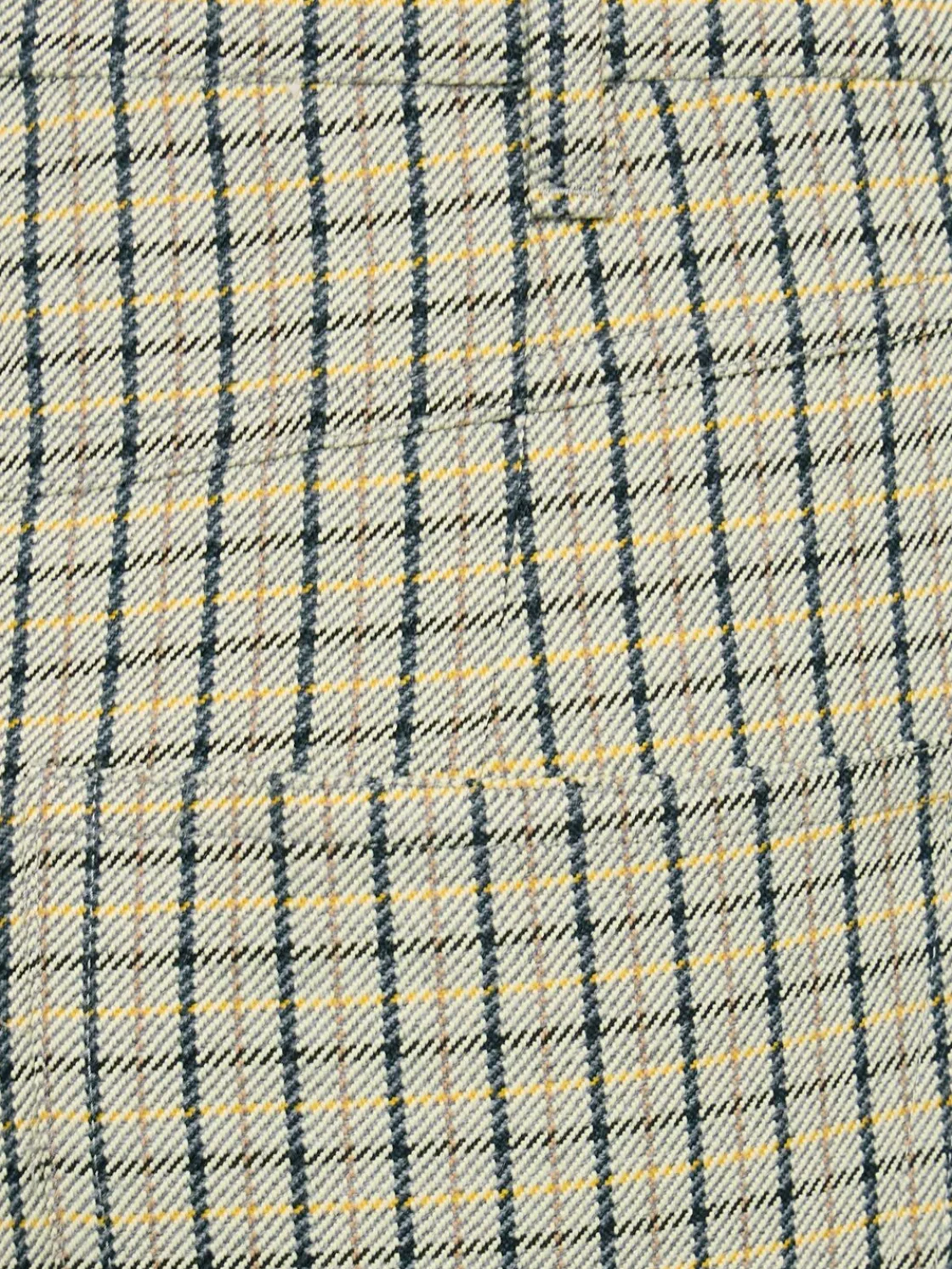 Pantaloni dritti in misto lana check