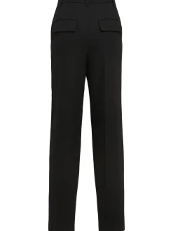 Pantaloni dritti in misto viscosa