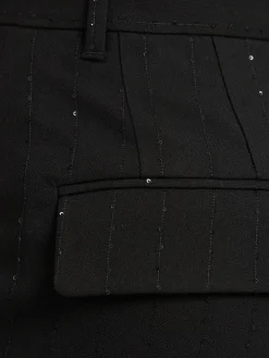 Pantaloni dritti in misto viscosa