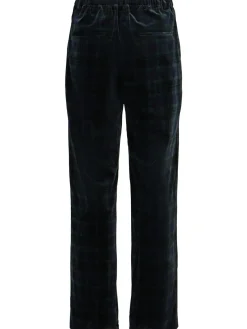 Pantaloni dritti in velluto di cotone