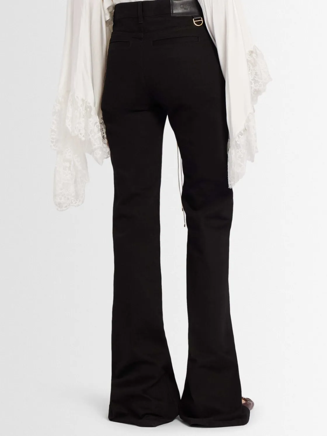 Pantaloni dritti vita alta