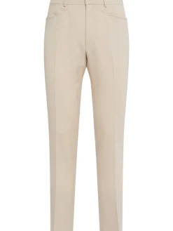 Pantaloni Dyllan in twill di misto mohair