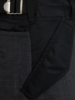 Pantaloni gamba ampia check