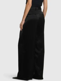 Pantaloni gamba ampia con doppia pince