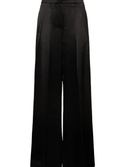 Pantaloni gamba ampia con doppia pince