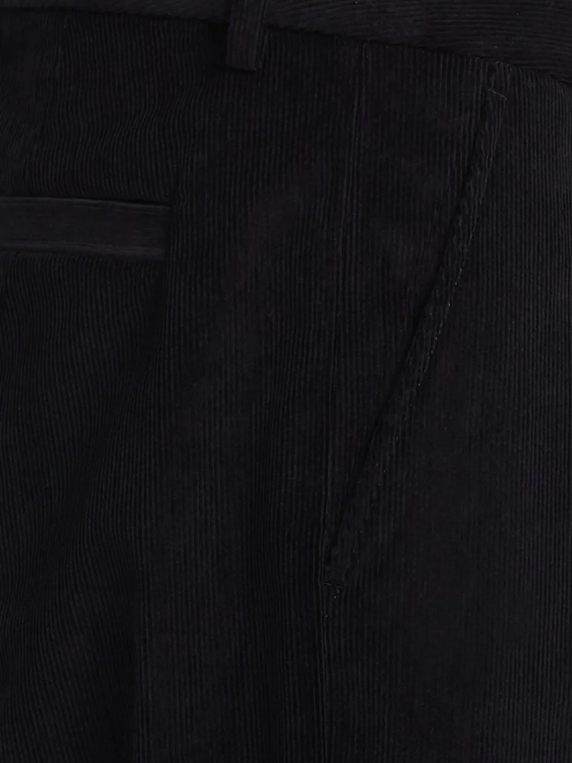 Pantaloni gamba dritta in misto cotone a costine