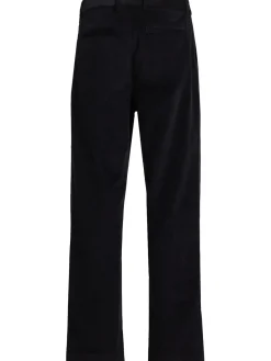 Pantaloni gamba dritta in misto cotone a costine