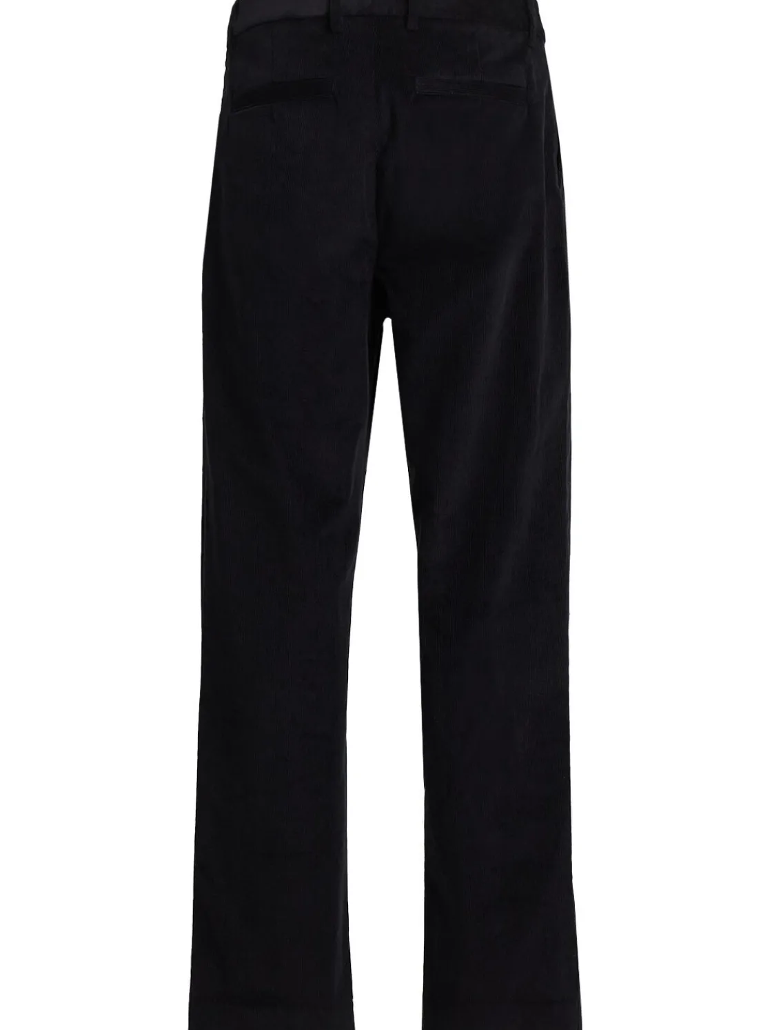 Pantaloni gamba dritta in misto cotone a costine