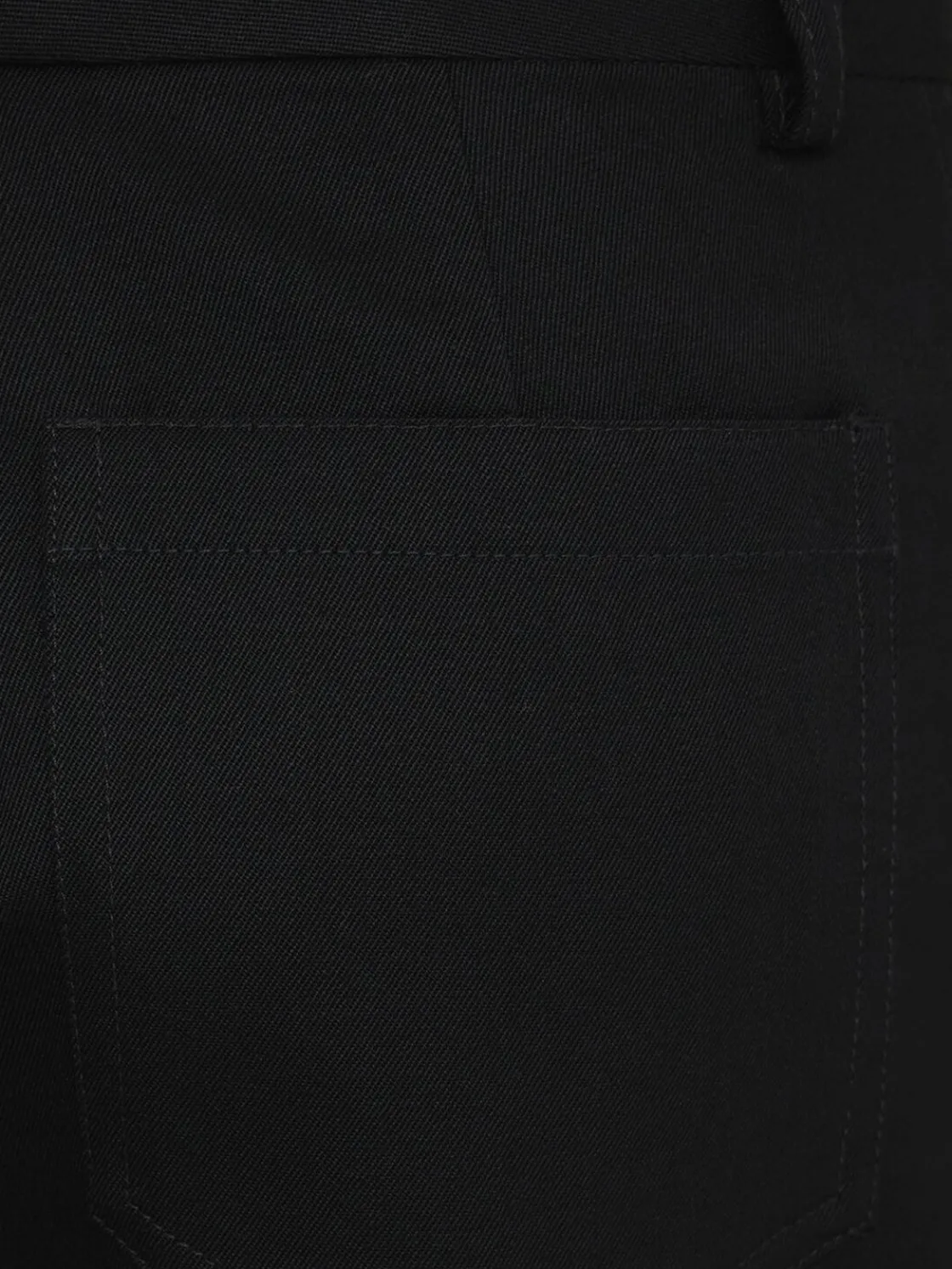 Pantaloni gamba dritta Malika in twill di lana