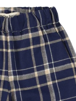 Pantaloni in cotone check