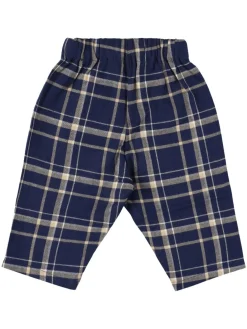 Pantaloni in cotone check