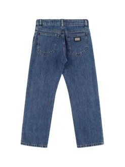 Pantaloni in denim di cotone