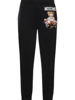 Pantaloni in felpa di cotone con logo