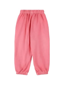 Pantaloni in felpa di cotone con logo