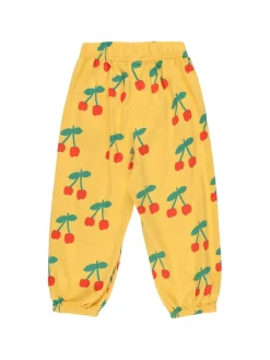 Pantaloni in felpa di cotone con stampa Cherry