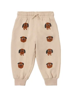 Pantaloni in felpa di cotone stampata