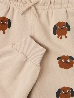 Pantaloni in felpa di cotone stampata