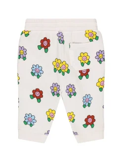 Pantaloni in felpa di cotone stampata