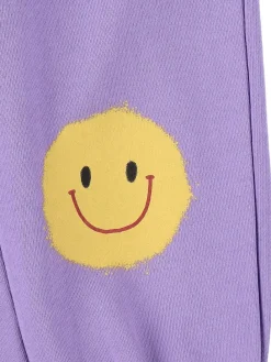 Pantaloni in felpa di cotone stampata