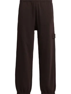 Pantaloni in felpa di lana e cotone