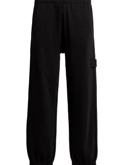 Pantaloni in felpa di lana e cotone