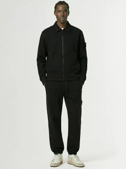 Pantaloni in felpa di lana e cotone