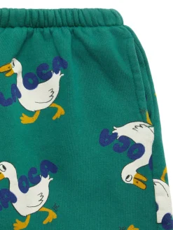 Pantaloni in felpa di misto cotone con stampa