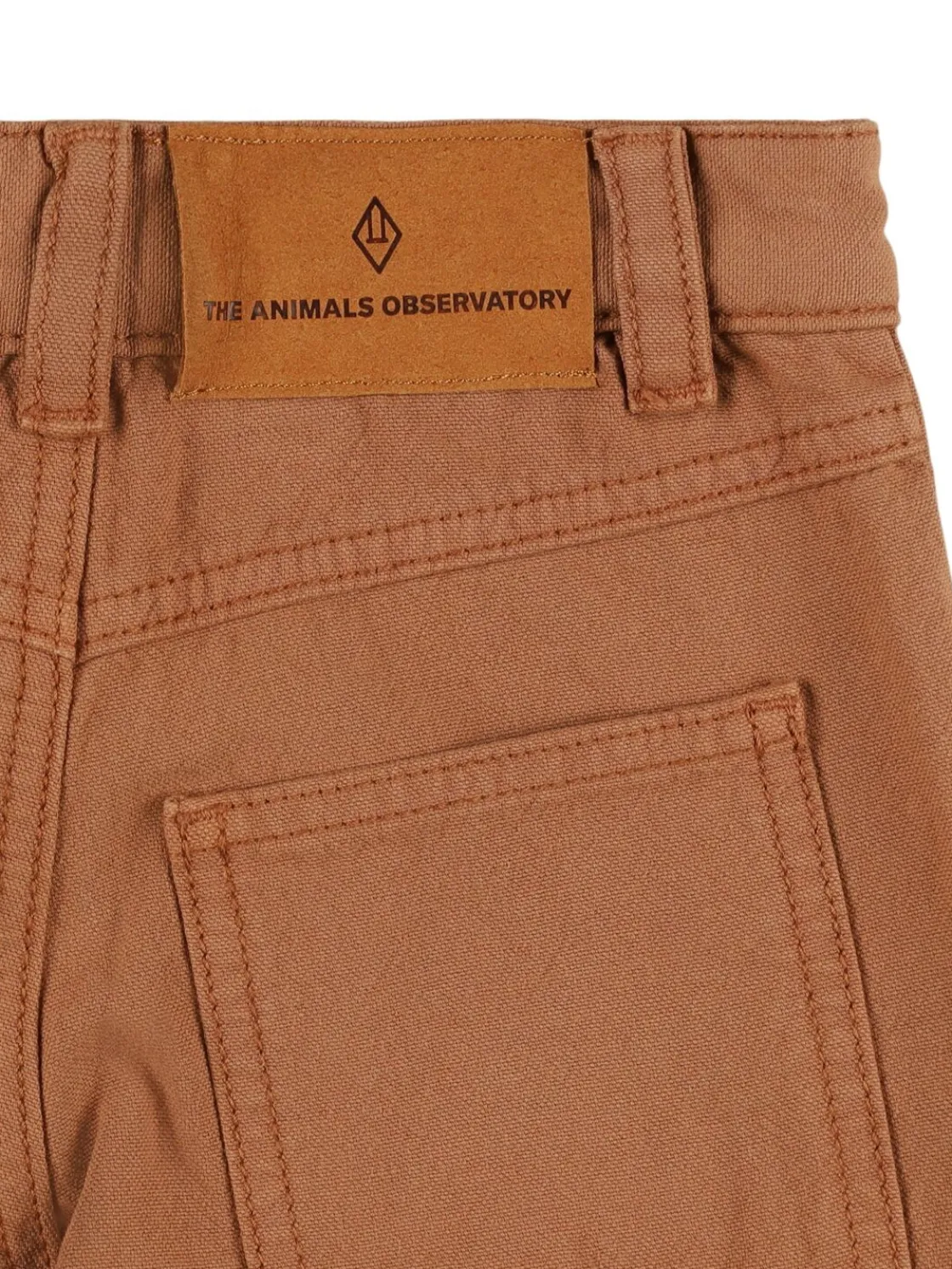 Pantaloni in gabardina di cotone con stampa