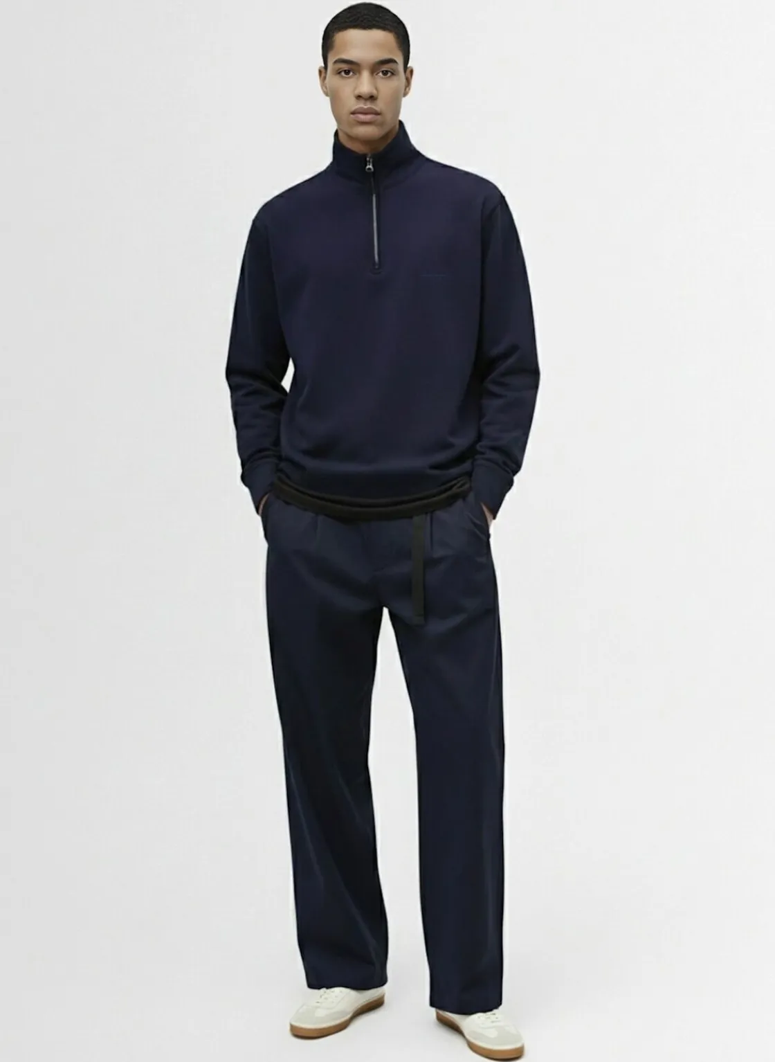 Pantaloni in gabardina stretch
