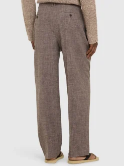 Pantaloni in lino e seta Silas