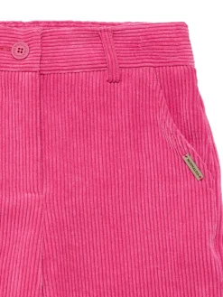 Pantaloni in misto poliestere millerighe