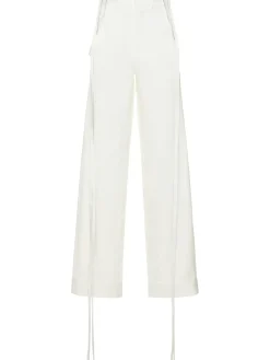 Pantaloni larghi Anneke in cotone cerato
