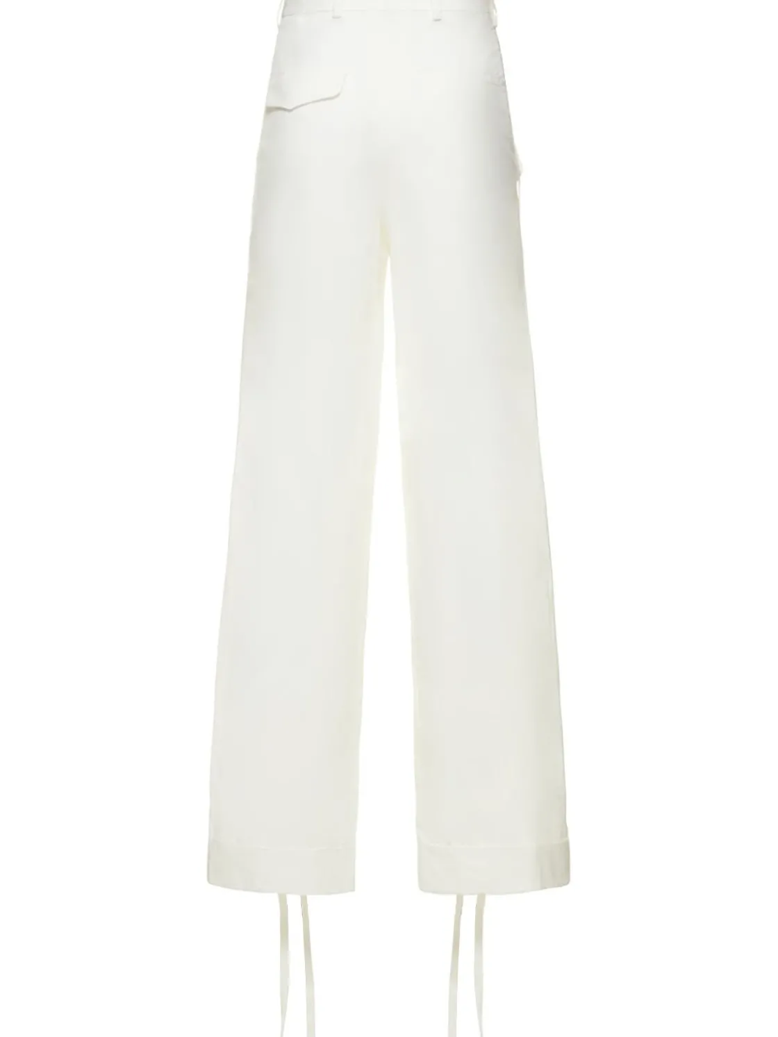 Pantaloni larghi Anneke in cotone cerato