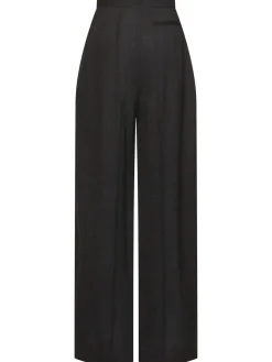 Pantaloni larghi Gordon a vita alta in lana