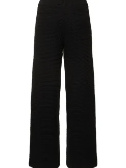 Pantaloni larghi in maglia di misto cotone