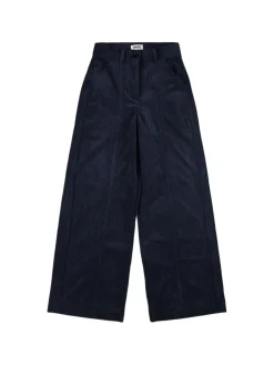 Pantaloni larghi in millerighe