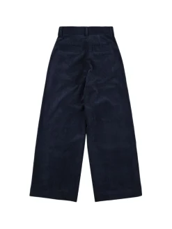 Pantaloni larghi in millerighe
