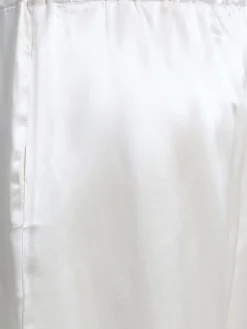 Pantaloni larghi in raso