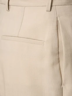 Pantaloni larghi sartoriali vita media in lana