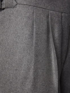 Pantaloni larghi sartoriali in cashmere