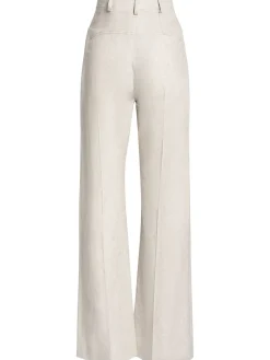 Pantaloni Le Pantalon Sauge in misto lino